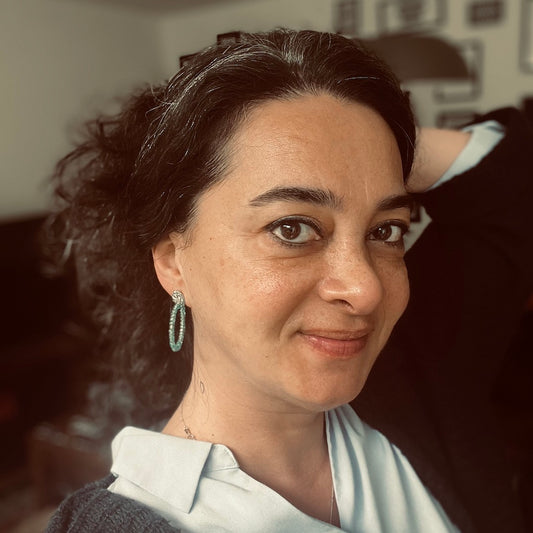 Loop Earrings combined with Stud Earrings
